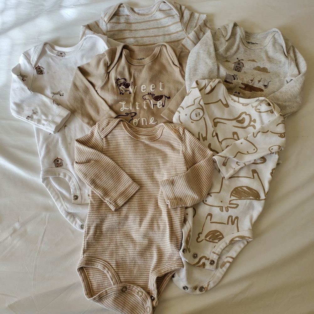 Gender neutral farm animal onesies